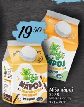Mléčný kysaný nápoj Míša