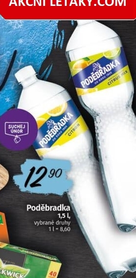 Ochucená voda Poděbradka
