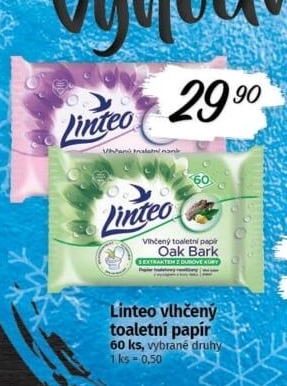 Toaletní papír vlhčený Linteo