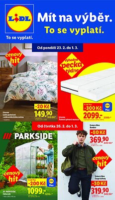 akční leták Lidl 23.2.2026-1.3.2026