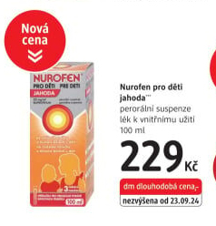 Sirup proti horečce a bolesti pro děti Nurofen