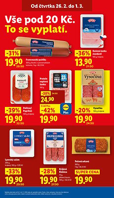akční leták Lidl 26.2.2026-1.3.2026