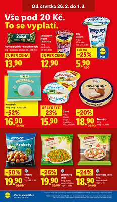 akční leták Lidl 26.2.2026-1.3.2026
