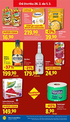 akční leták Lidl 26.2.2026-1.3.2026