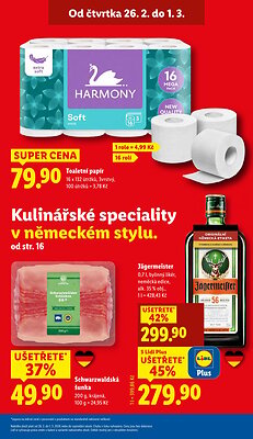akční leták Lidl 26.2.2026-1.3.2026
