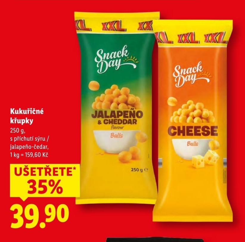 Křupky kukuřičné Snack Day