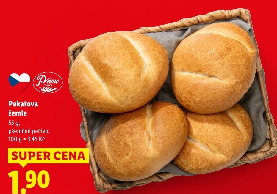 Pečivo Pekařova žemle