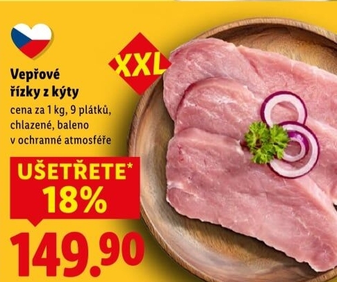 Řízky vepřové z kýty