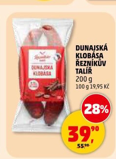 Dunajská klobása Řezníkův talíř