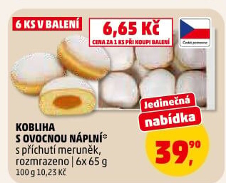 Kobliha s ovocnou náplní