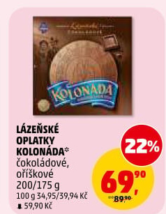 Lázeňské oplatky Kolonáda Opavia