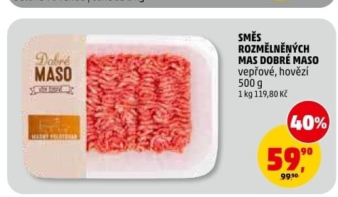 Mělněné masa mix Dobré maso