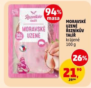 Moravské maso uzené Řezníkův talíř