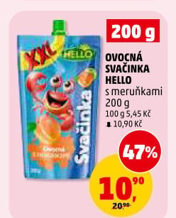 Ovocná kapsička Svačinka Hello