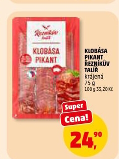 Pikantní klobása Řezníkův talíř