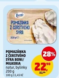 Pomazánka z čerstvého sýra Boni