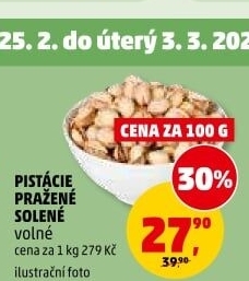Pražené pistácie