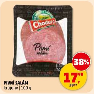 Salám pivní Beskydské uzeniny Chodura
