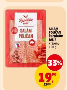 Salám Poličan Řezníkův talíř