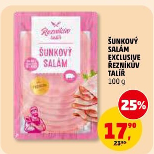 Salám šunkový exclusive Řezníkův talíř