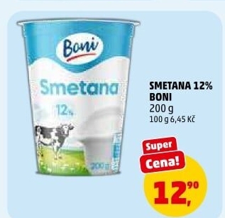 Smetana 12% Boni