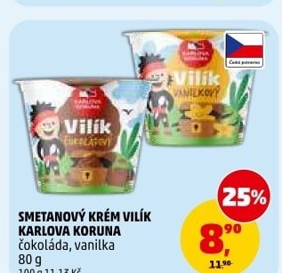 Smetanový dezert Vilík Karlova Koruna