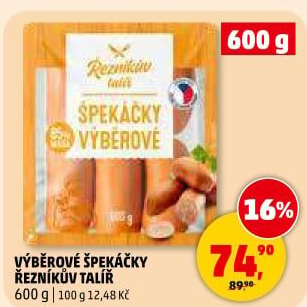 Špekáčky výběrové Řezníkův talíř