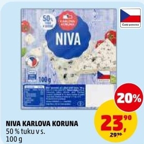 Sýr niva 50% Karlova Koruna