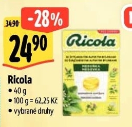 Bylinné bonbony Ricola