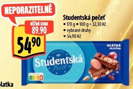 Čokoláda Studentská pečeť Orion