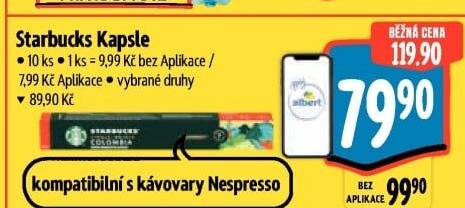Kapsle Nespresso Starbucks
