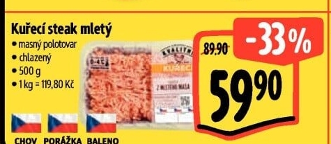Kuřecí steak mletý Albert