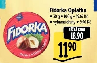 Oplatky Fidorka Opavia