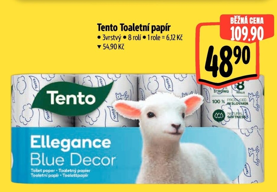 Toaletní papír 3vrstvý Tento
