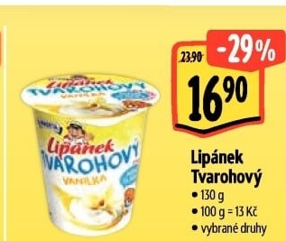 Dezert Lipánek tvarohový Madeta