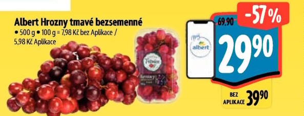 Hrozny tmavé bezsemenné Albert