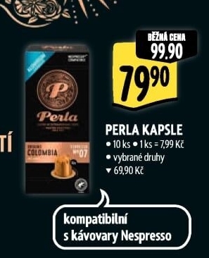 Kapsle Nespresso AH Perla