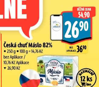 Máslo Česká chuť