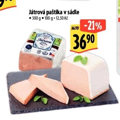 Paštika játrová cihla Česká chuť