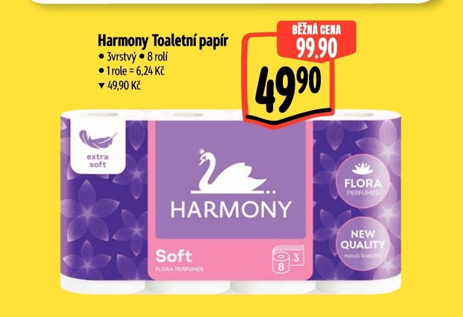 Toaletní papír 3vrstvý Harmony