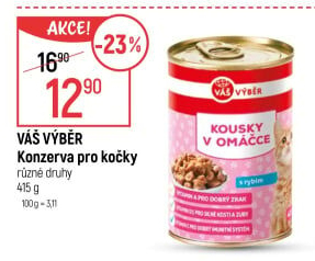 Konzerva pro kočky Váš Výběr