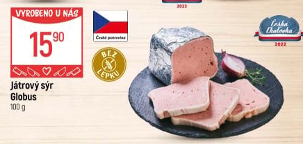 Paštika játrový sýr Globus