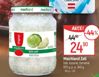 Zelí červené sterilované Machland