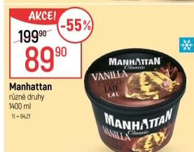 Zmrzlina v kelímku Manhattan Nestlé