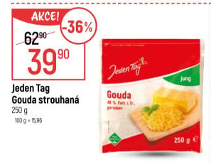 Sýr Gouda strouhaná Jeden Tag