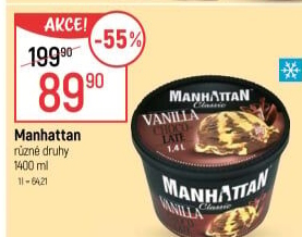 Zmrzlina v kelímku Manhattan Nestlé