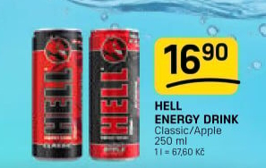 Energetický nápoj Hell