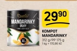Kompot mandarinky Bassta