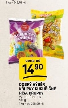 Křupky kukuřičné Dobrý Výběr