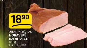 Moravské uzené zlatéPříbramská uzenina